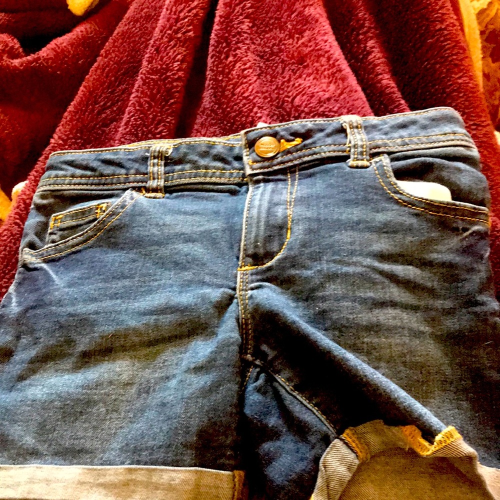 Selling these kids blue shorts